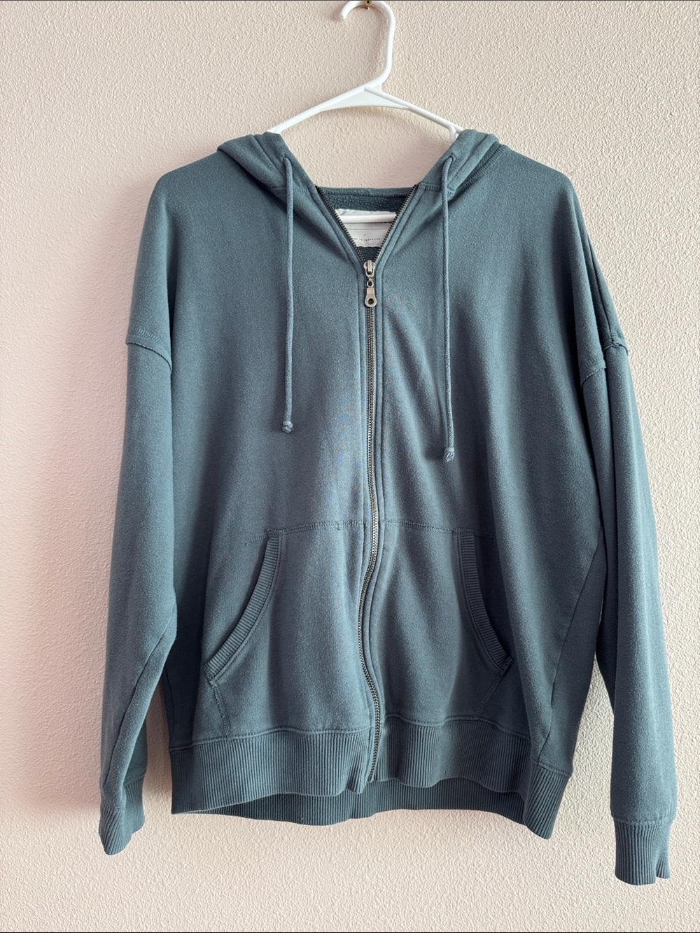 Aeropostale gray/blue Zip-Up Hoodie size small